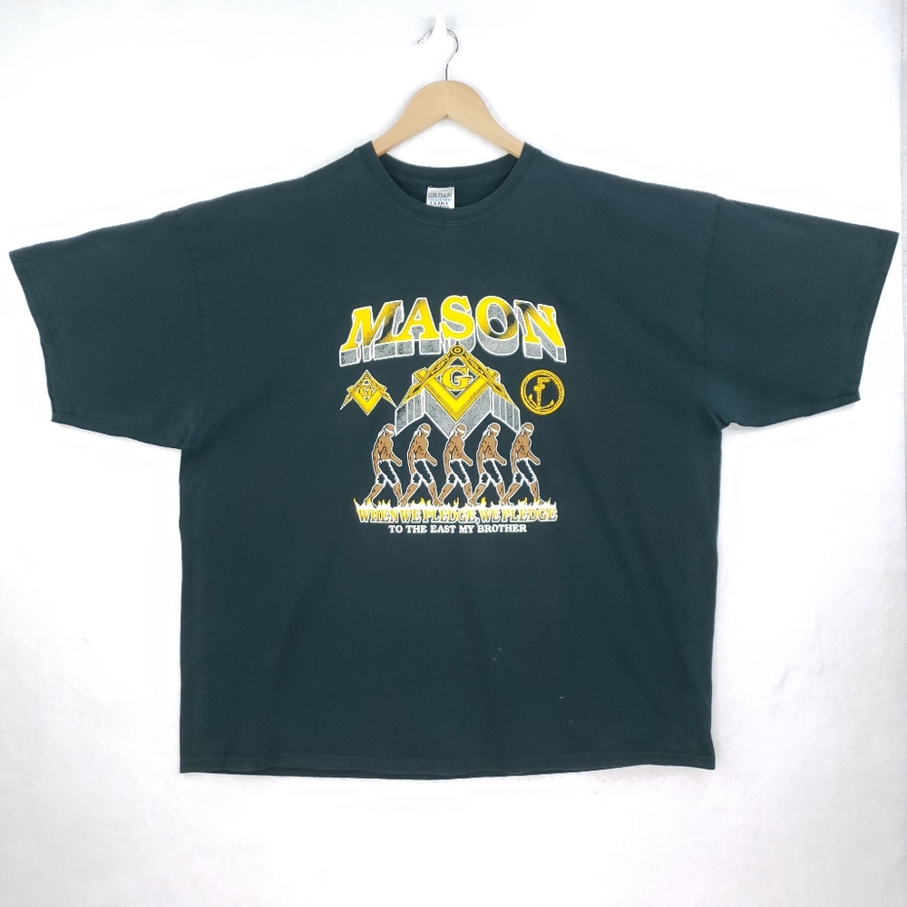 Vintage Prince Hall Mason Pledge Brotherhood Freemason Masonic Art T-shirt